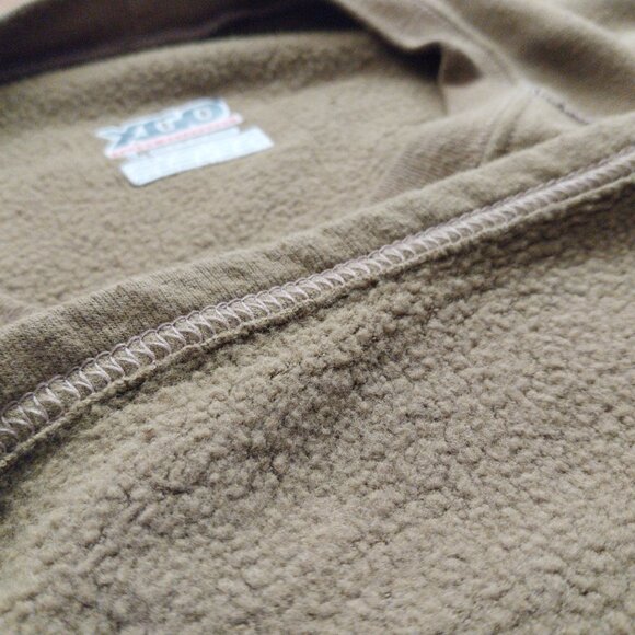 XGO Flame Retardant Heavyweight Long Sleeve Tan Crew Shirt FR Phase 4 Size Large - Picture 7 of 7